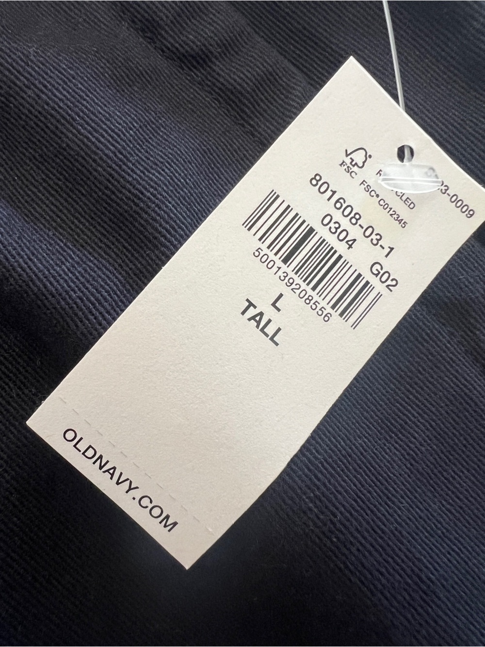 New Old Navy High Waisted Barrel Ankle Pants Navy Blue Trouser - Picture 11 of 11